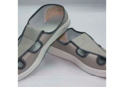 PVC Conductive Butterfly Shoes,Grey-White